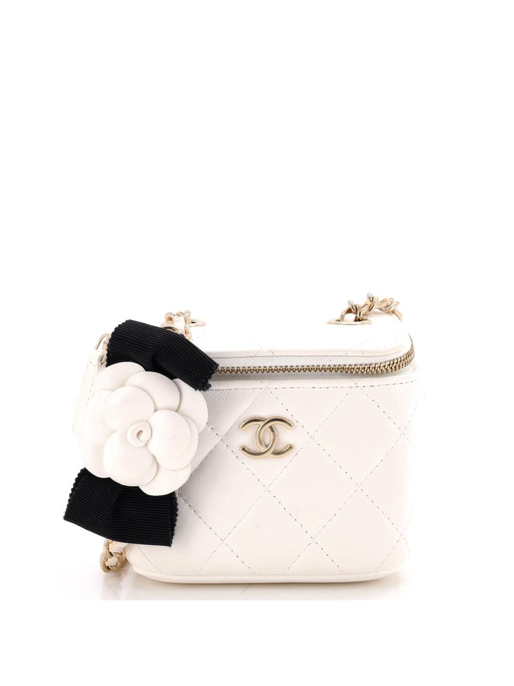 Chanel Camellia Bow Vanity Case With #279516C30B